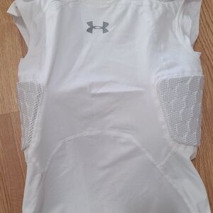 Under Armour White Football Pad Under Shirt